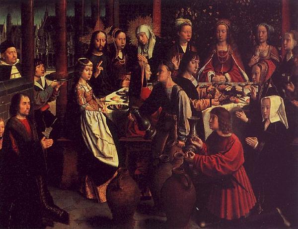 Gerard David The Marriage Feast at Cana oil painting image